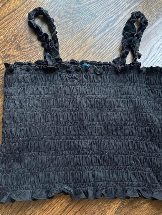 Old Navy Tops - Old Navy Black Smocked Ruffle Tank